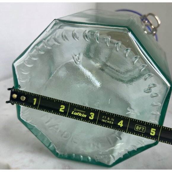 Hexagon Glass Storage Jar Made in Italy Fruit-Patterned Ceramic Hinged Lid - Picture 9 of 9